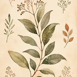 Modern Herbarium Panel Tile Decals
