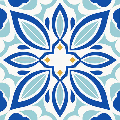 Lisboa Petal Cross Fliesenfolien primary image