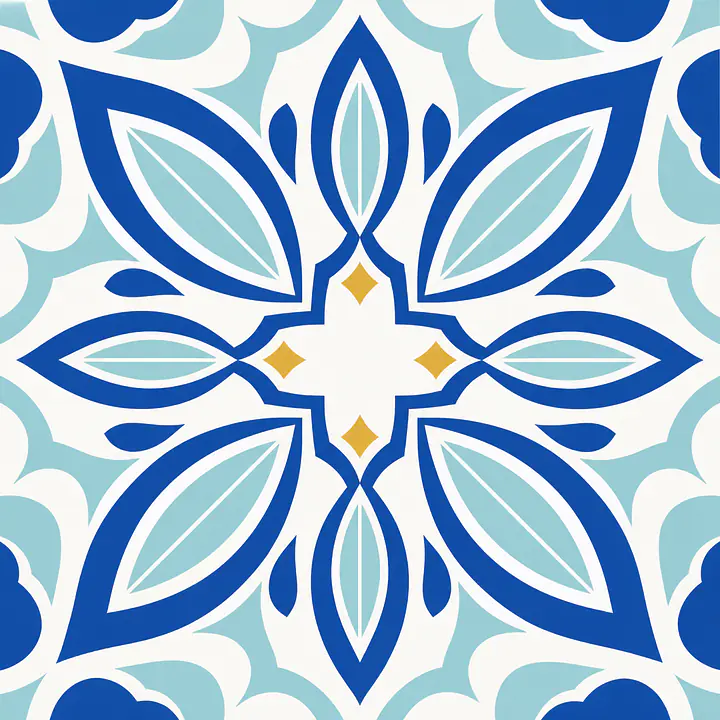 Lisboa Petal Cross Fliesenfolien primary image