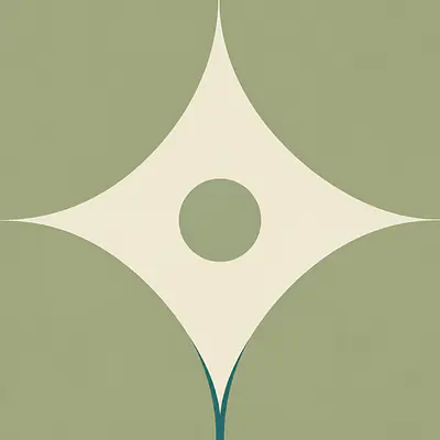 Sage Quarter Circle Fliesenfolien primary image