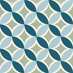 Petrol Petal Grid Fliesenfolien