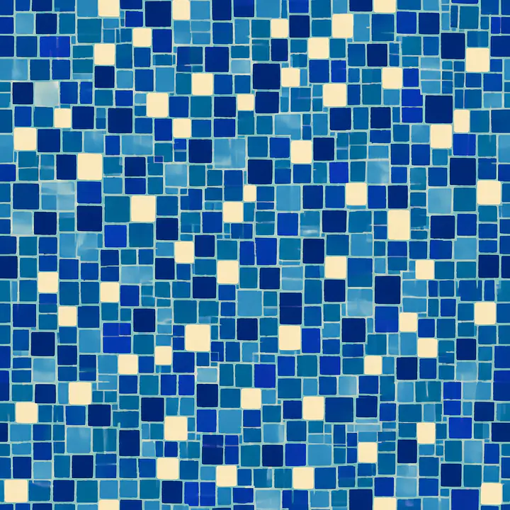 Blue Micro Mosaic Fliesenfolien primary image