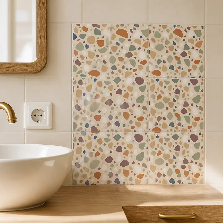 Terrazzo Tessera Calm Tile Decals