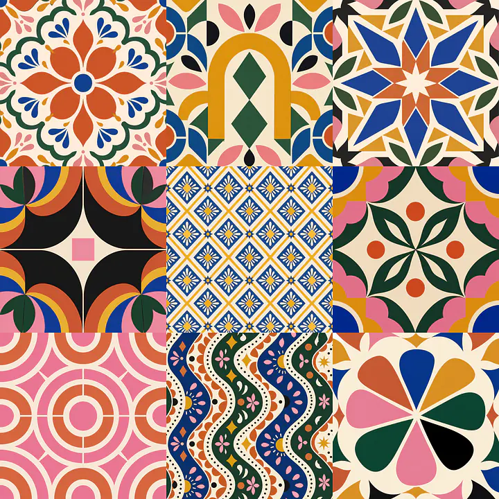 Terra Patchwork Market Fliesenfolien