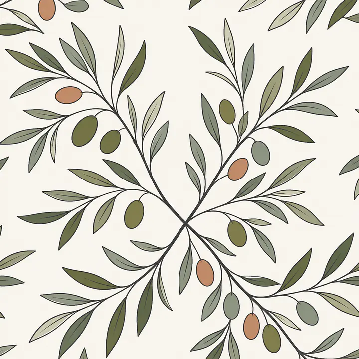Olive Linework Fliesenfolien
