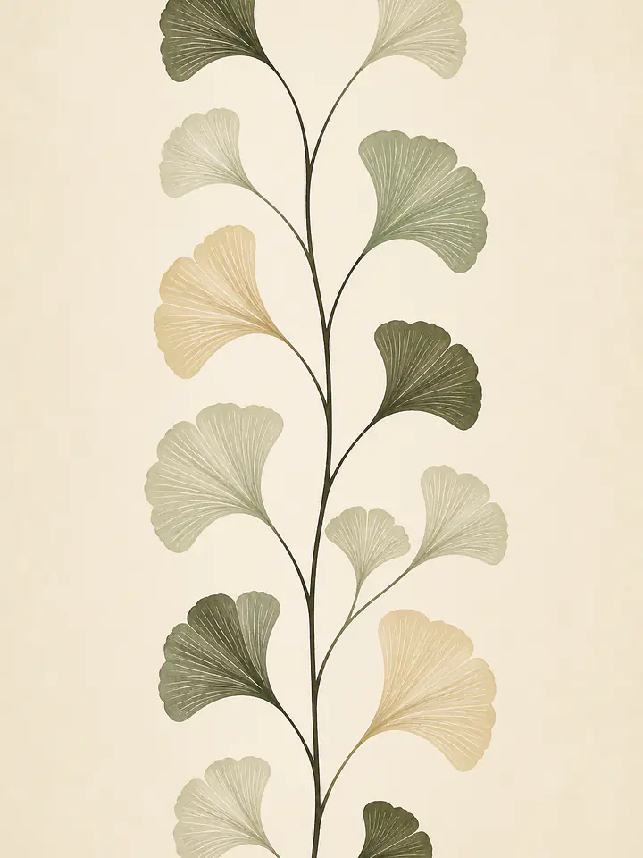 Ginkgo Column Fliesenfolien