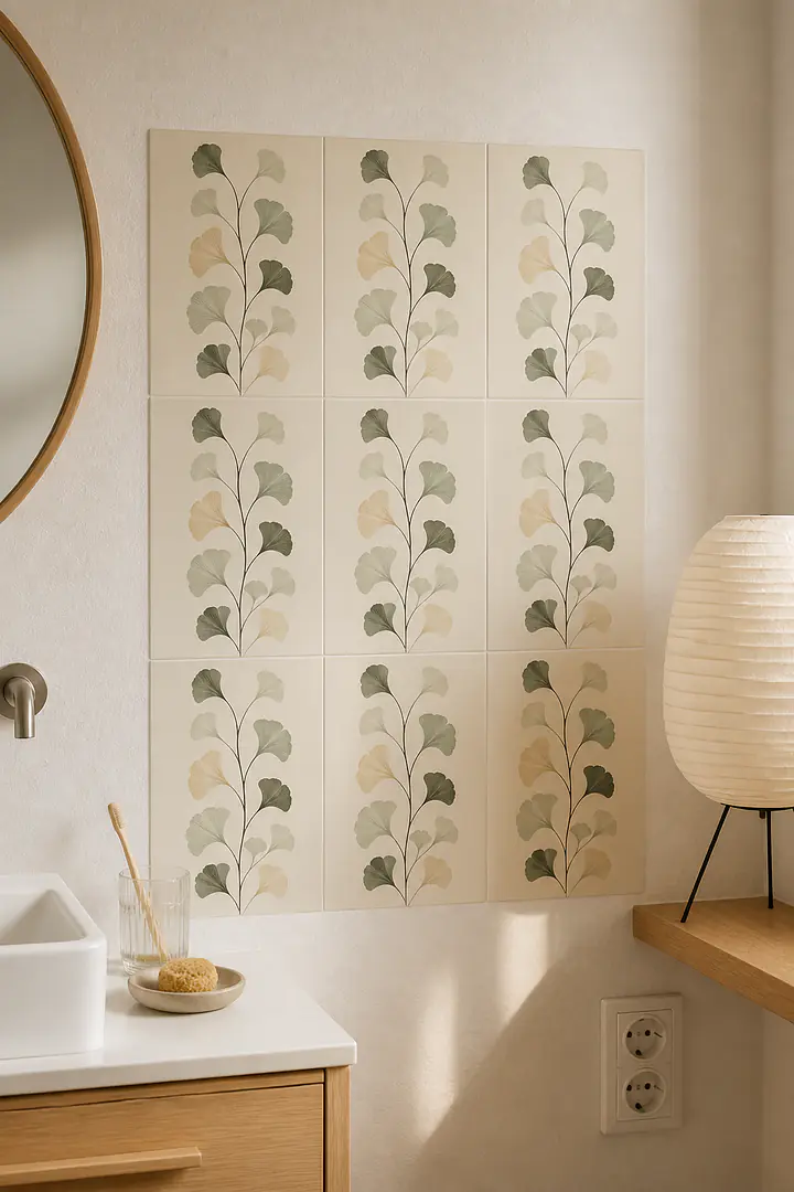 Ginkgo Column Fliesenfolien