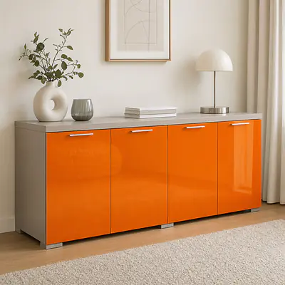 Möbelfolie Hellorange glänzend secondary image