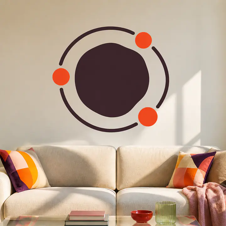 Sun Orbit Wandtattoo secondary image