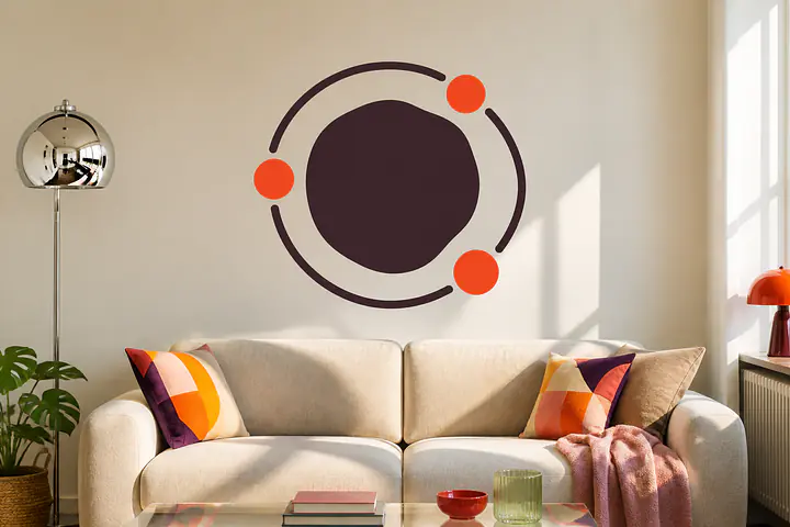 Sun Orbit Wall Decal