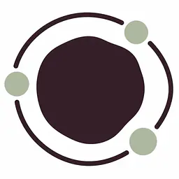 Sun Orbit Wandtattoo - Größe: Klein – ca. 45 × 45 cm installiert, Farbe: Plum Noir und Farbe 2 – Akzent: Jade