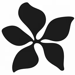 Sculptural Bloom Wandtattoo