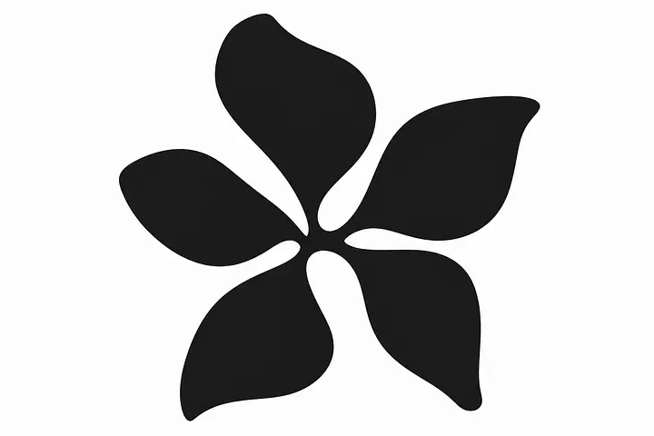 Sculptural Bloom Wandtattoo