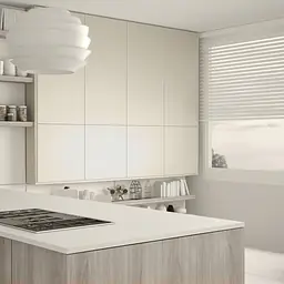 Matte Sand Beige Furniture Film with Fine Texture