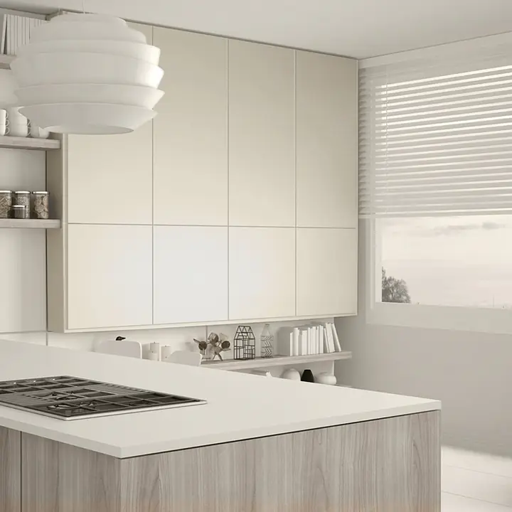 Matte Sand Beige Furniture Film with Fine Texture