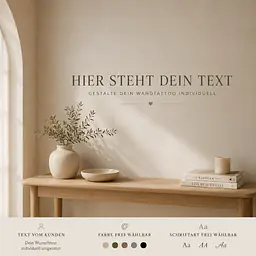 Wandtattoo mit Wunschtext