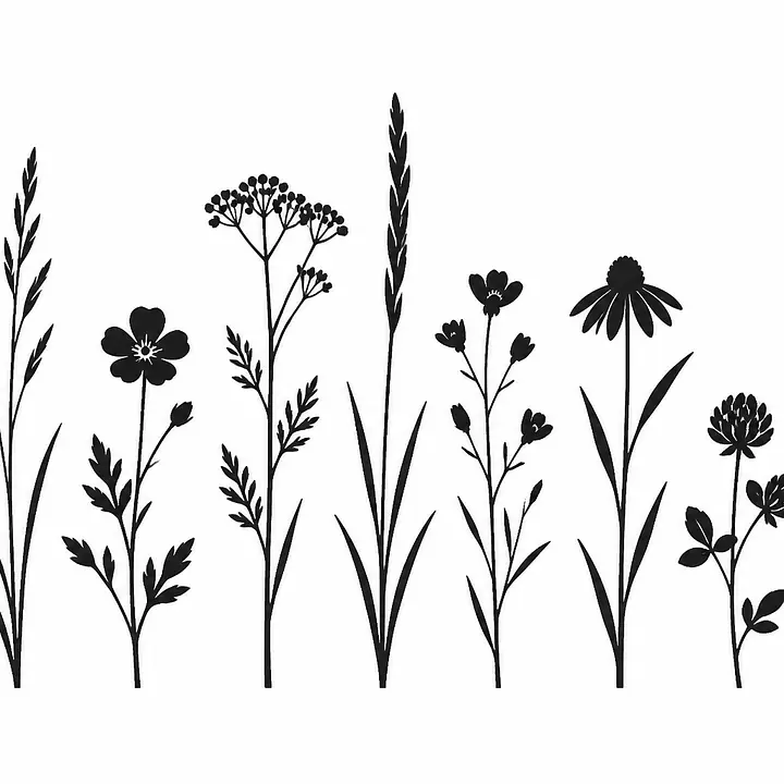 Wild Meadow Wandtattoo primary image