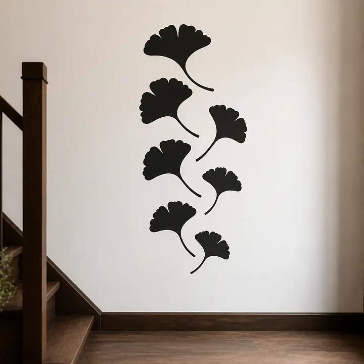 Ginkgo Cascade Wandtattoo secondary image