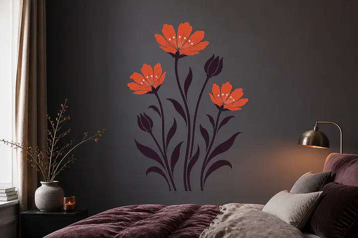 Night Garden Wandtattoo