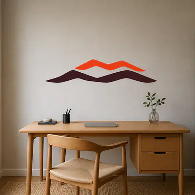 Folded Horizon Wandtattoo secondary image