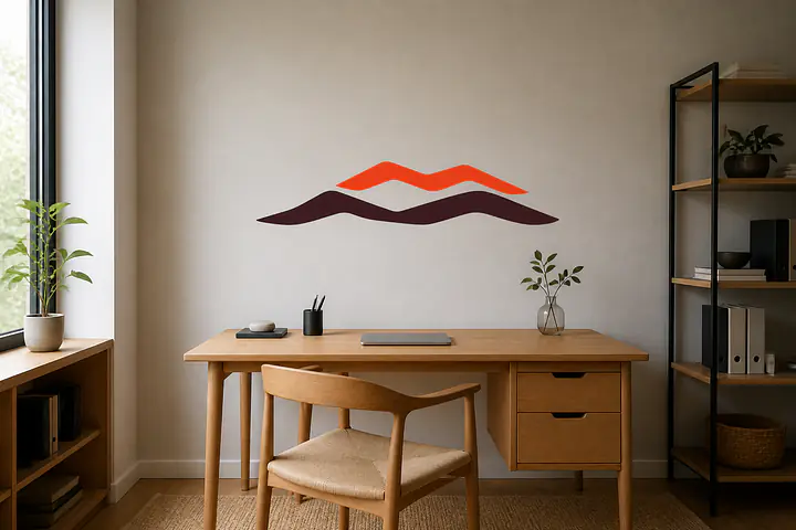 Folded Horizon Wall Decal