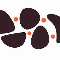 Quiet Constellation Wall Decal - Größe: Klein – ca. 60 × 35 cm installiert, Farbe: Plum Noir, and Farbe 2 – Akzent: Persimmon