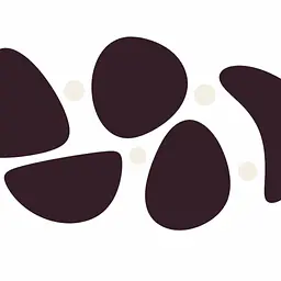 Quiet Constellation Wandtattoo - Größe: Groß – ca. 120 × 70 cm installiert, Farbe: Plum Noir und Farbe 2 – Akzent: Warm White