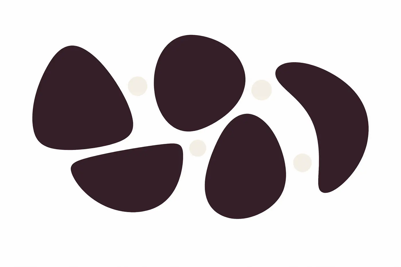 Quiet Constellation Wandtattoo - Größe: Groß – ca. 120 × 70 cm installiert, Farbe: Plum Noir und Farbe 2 – Akzent: Warm White
