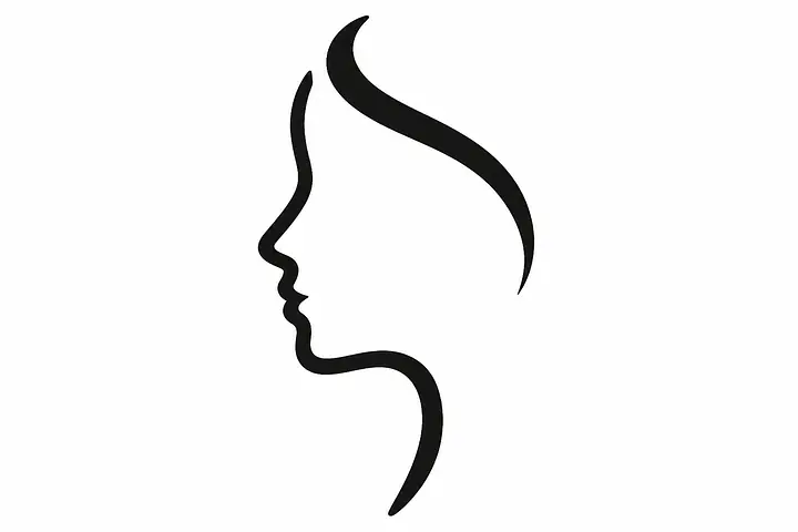 Quiet Profile Wandtattoo