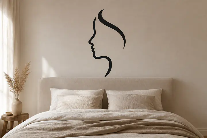 Quiet Profile Wandtattoo