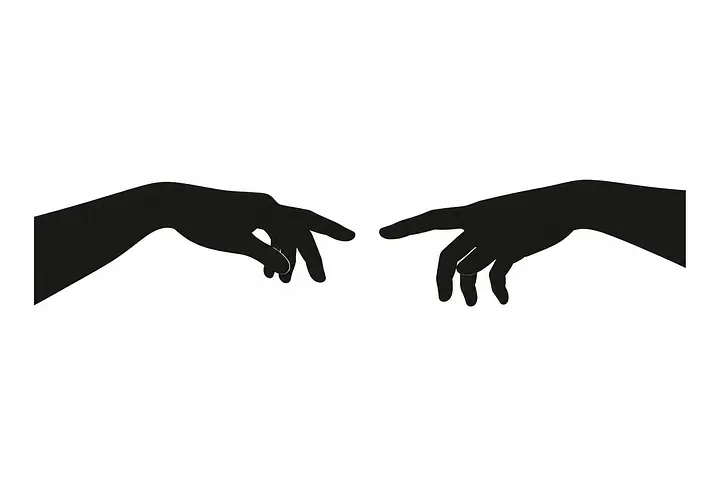 Almost Touching Wandtattoo