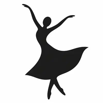 Dancing Curve Wandtattoo primary image