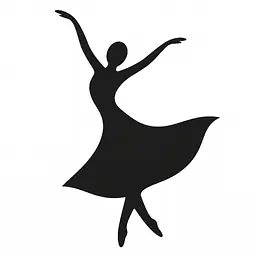 Dancing Curve Wandtattoo