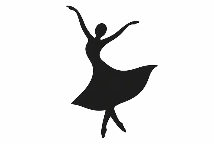 Dancing Curve Wandtattoo