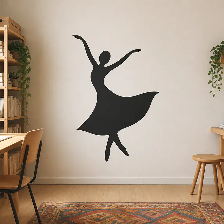 Dancing Curve Wandtattoo secondary image