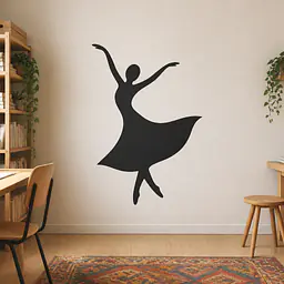 Dancing Curve Wandtattoo