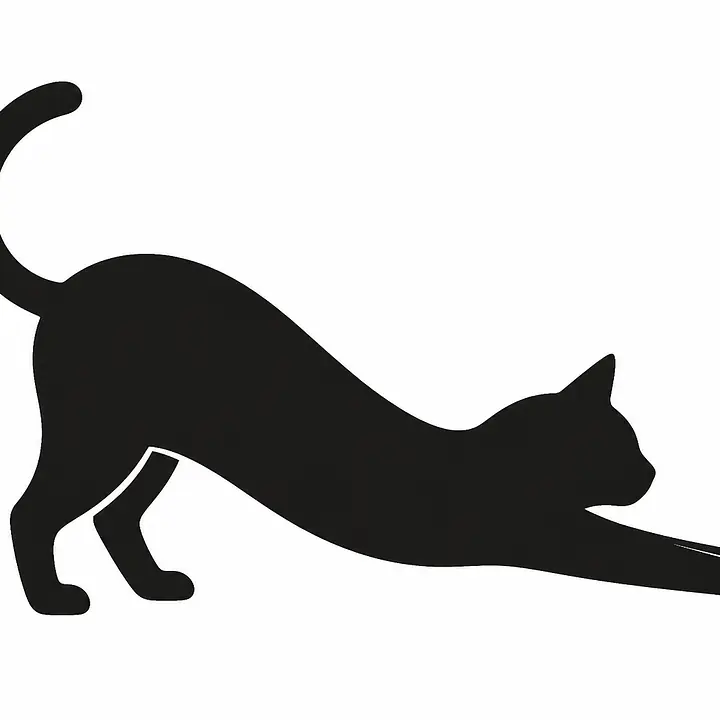 Long Stretch – Katze Wandtattoo primary image