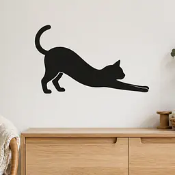 Long Stretch – Katze Wandtattoo
