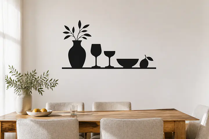 Slow Table – Wandtattoo
