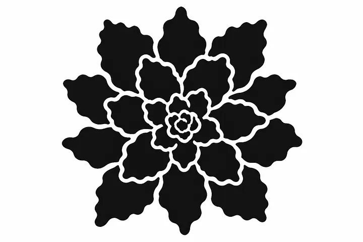 Garden Rosette Wandtattoo
