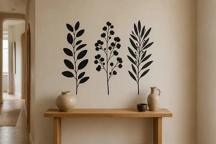 Modern Herbarium Wandtattoo