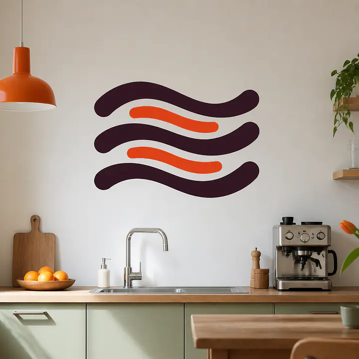 Persimmon Rhythm Wandtattoo secondary image