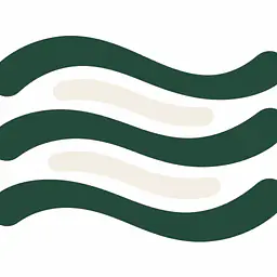 Persimmon Rhythm Wandtattoo - Größe: Mittel – ca. 90 × 52,5 cm installiert, Farbe: Forest und Farbe 2 – Akzent: Warm White
