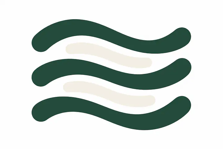 Persimmon Rhythm Wandtattoo - Größe: Mittel – ca. 90 × 52,5 cm installiert, Farbe: Forest und Farbe 2 – Akzent: Warm White
