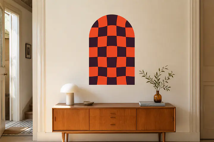 Checker Portal Wandtattoo