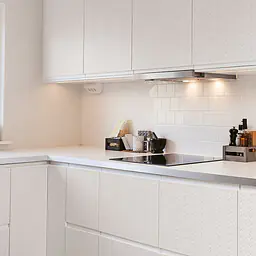 Möbelfolie Creme Lederstruktur mit Rautenmuster