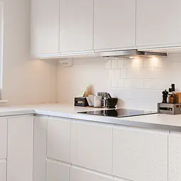 Möbelfolie Creme Lederstruktur mit Rautenmuster