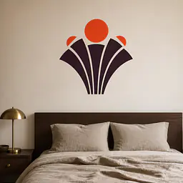Neo Deco Fan Wandtattoo