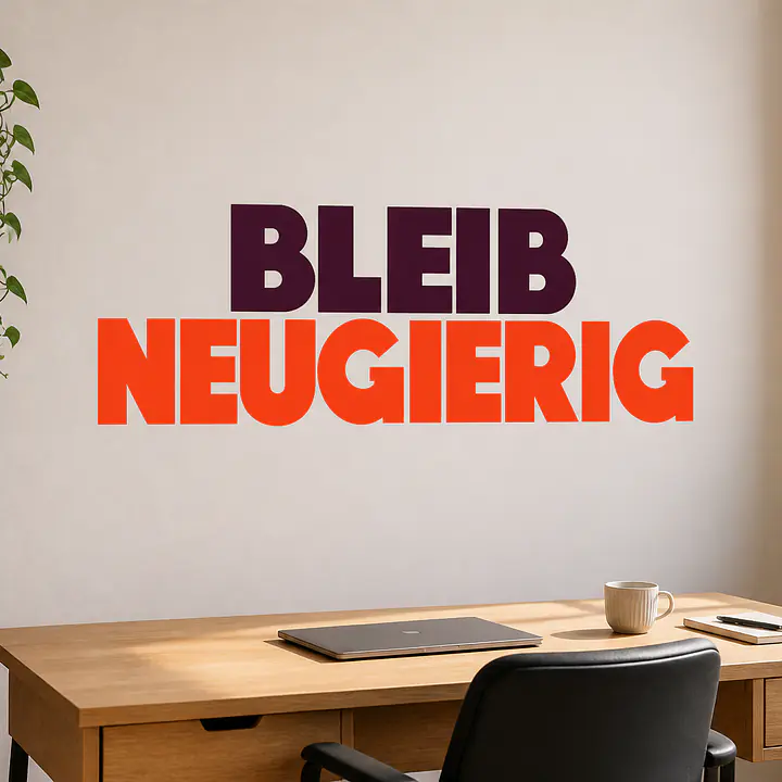 BLEIB NEUGIERIG Wandtattoo secondary image