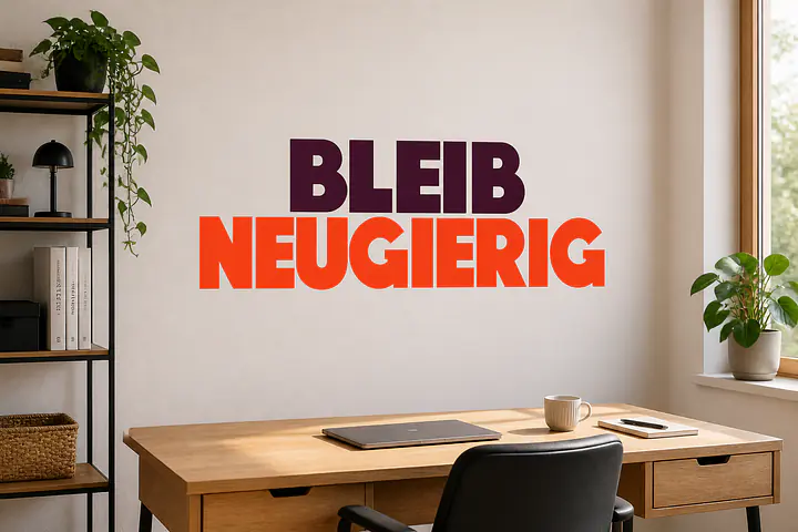 BLEIB NEUGIERIG Wall Decal